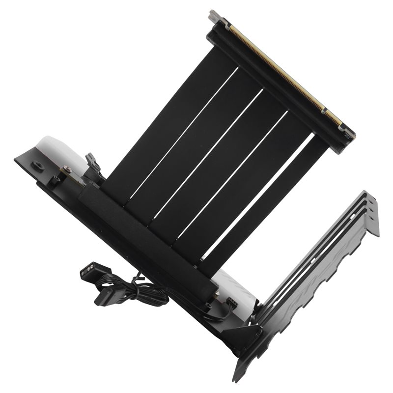 Pcie 4.0 X16 Riser Cable 90 Degree - Verticale GPU-montagebeugel met PCI-E 4.0 X16-riserkabel,