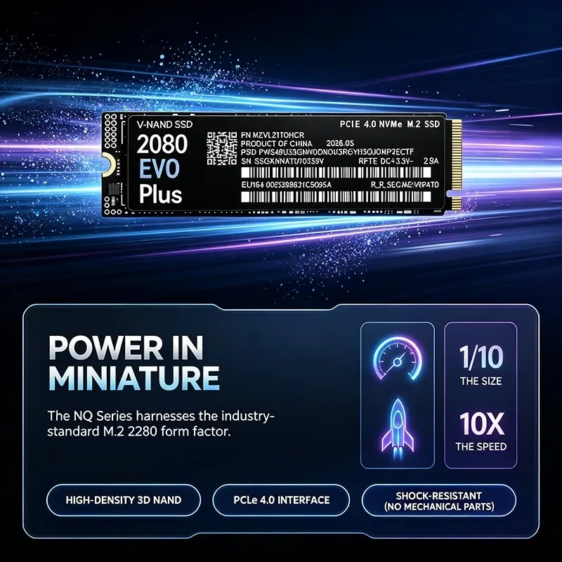 Gaming-SSD 2080 EVO Plus PCIe  - M.2 Nvme 4Tb Pcie 4.0 Ssd recensie en prijs