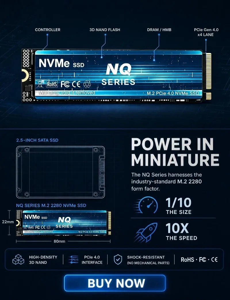 NQ SERIES NVMe SSD 2TB/4TB NVM - M.2 Nvme 4Tb Pcie 4.0 Ssd recensie en prijs