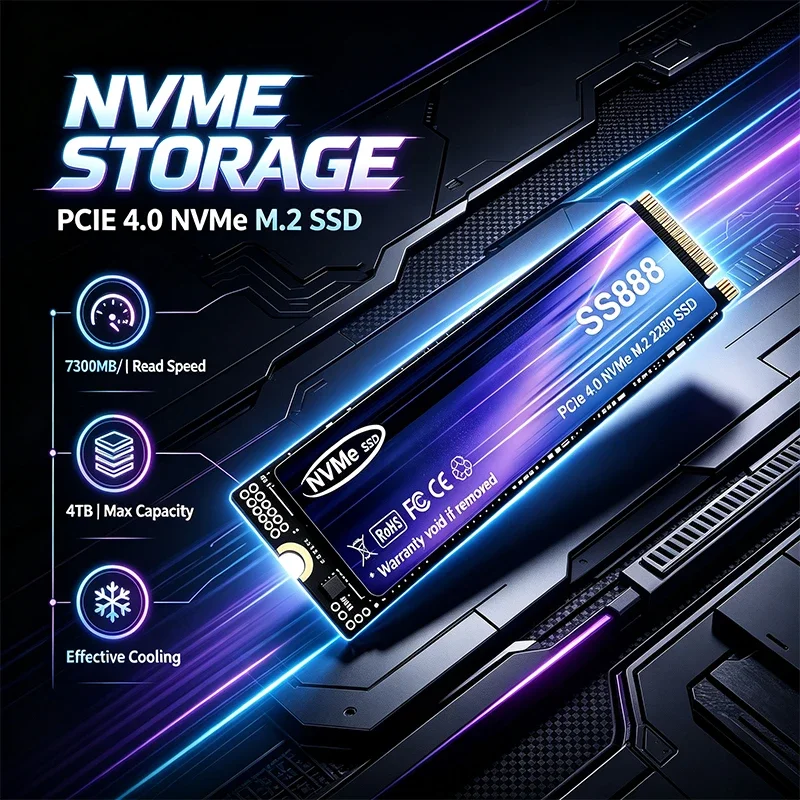 Nieuwe SS888 M.2 SSD harde sch - M.2 Nvme 4Tb Pcie 4.0 Ssd recensie en prijs